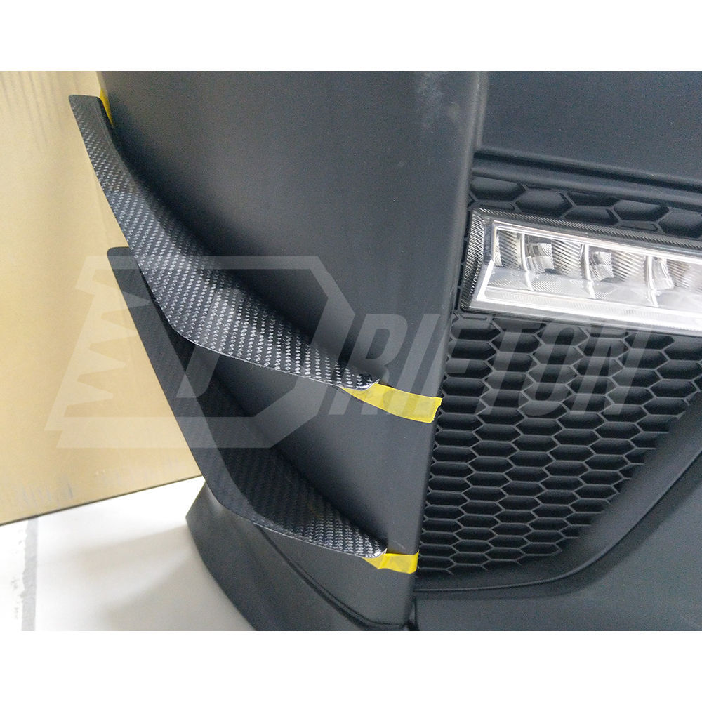 Varis 4pcs Style Carbon Fiber Front Bumper Canards For Nissan R35 GTR 2017-2023