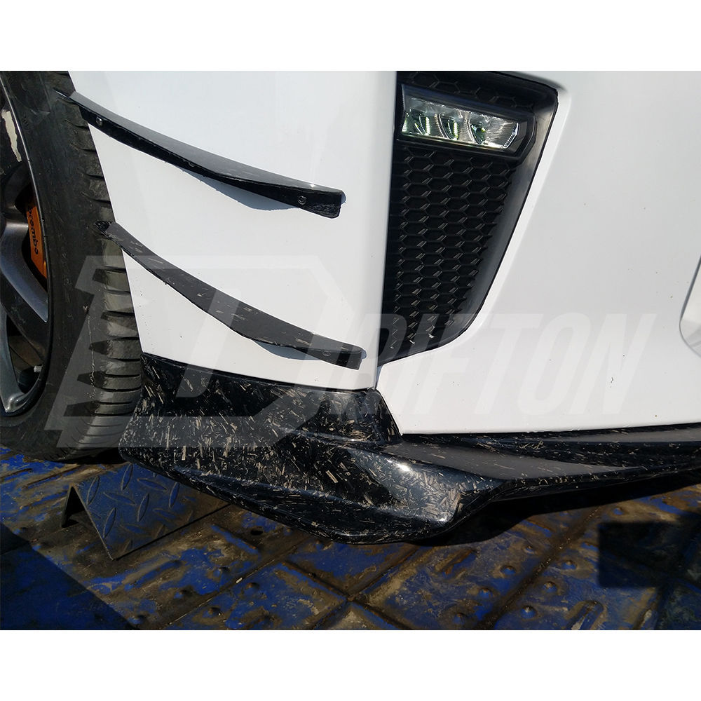 Varis 4pcs Style Carbon Fiber Front Bumper Canards For Nissan R35 GTR 2017-2023