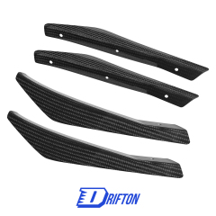 Varis 4pcs Style Carbon Fiber Front Bumper Canards For Nissan R35 GTR 2017-2023