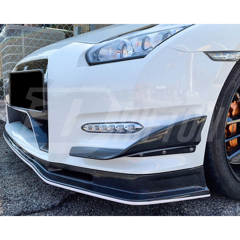 MINES Style Carbon Fiber Canards For Nissan R35 GTR 2008-2016