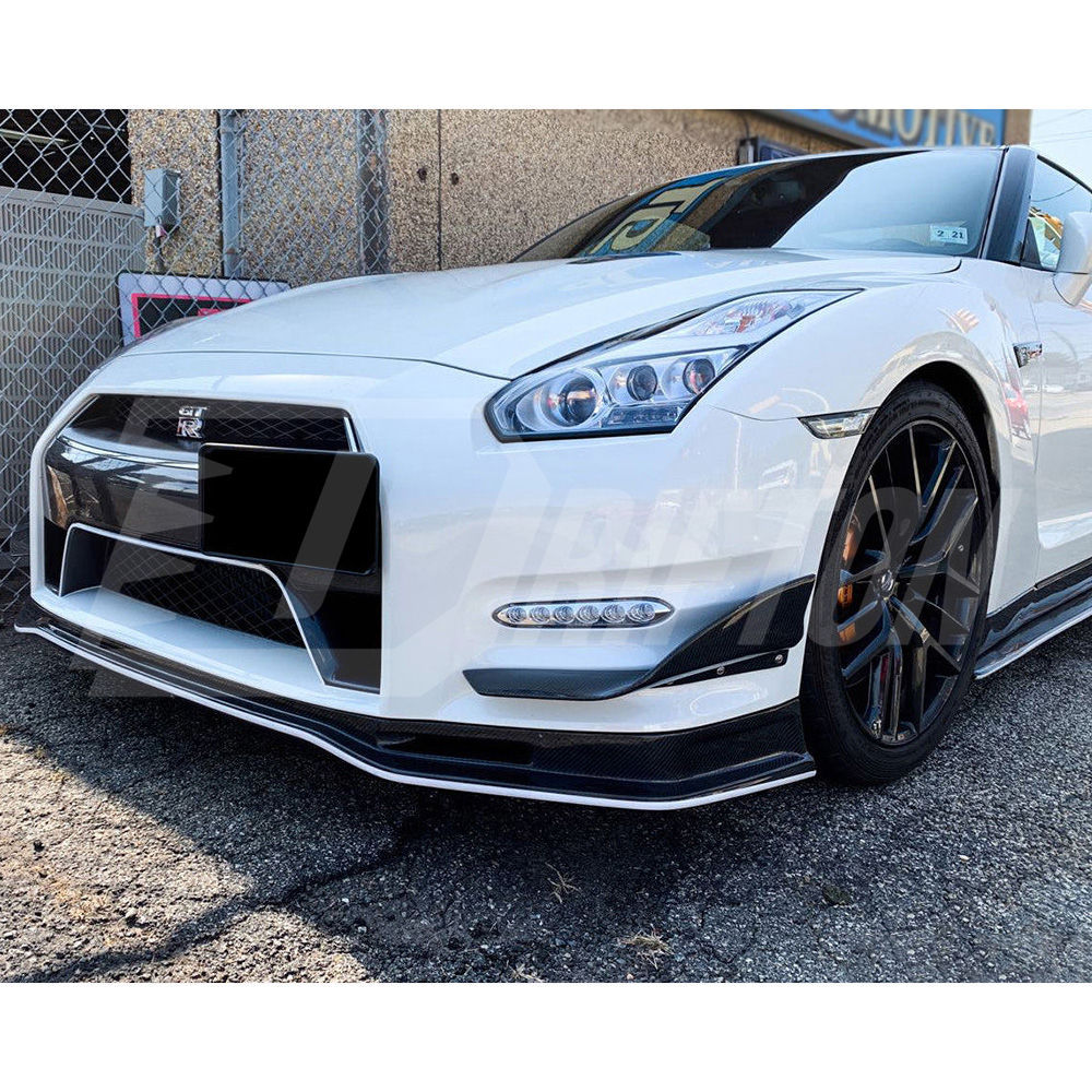 MINES Style Carbon Fiber Canards For Nissan R35 GTR 2008-2016