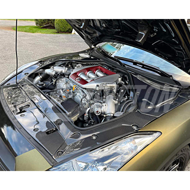 JDM Style Carbon Fiber Engine Bay Panels Replacement For Nissan R35 GTR 2008-2026