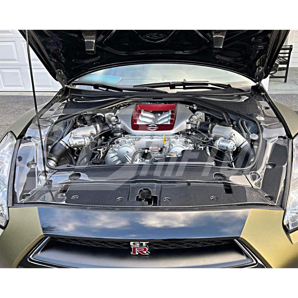JDM Style Carbon Fiber Engine Bay Panels Replacement For Nissan R35 GTR 2008-2026
