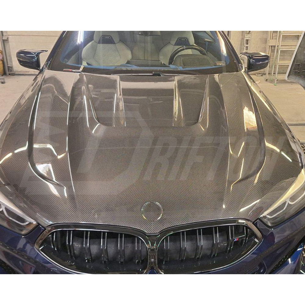 Paktechz Style Dry Carbon Fiber Hood For BMW M8 F91 F92 F93 2020-2024