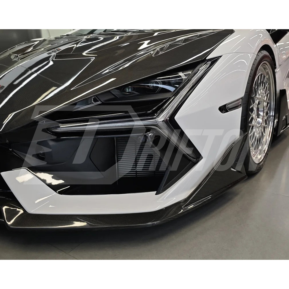 Duke Style Dry Carbon Fiber Front Lip Splitter For Lamborghini Revuelto 2023-ON