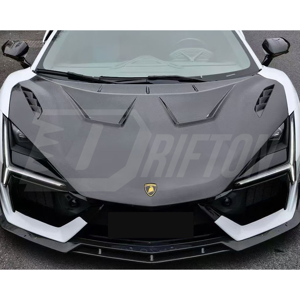 Duke Style Dry Carbon Fiber Hood Bonnet For Lamborghini Revuelto 2023-ON