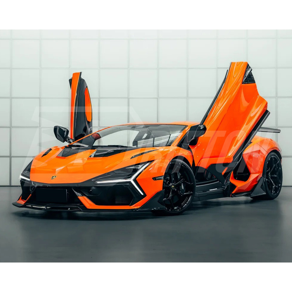 Duke Style Dry Carbon Fiber Side Skirt For Lamborghini Revuelto 2023-ON