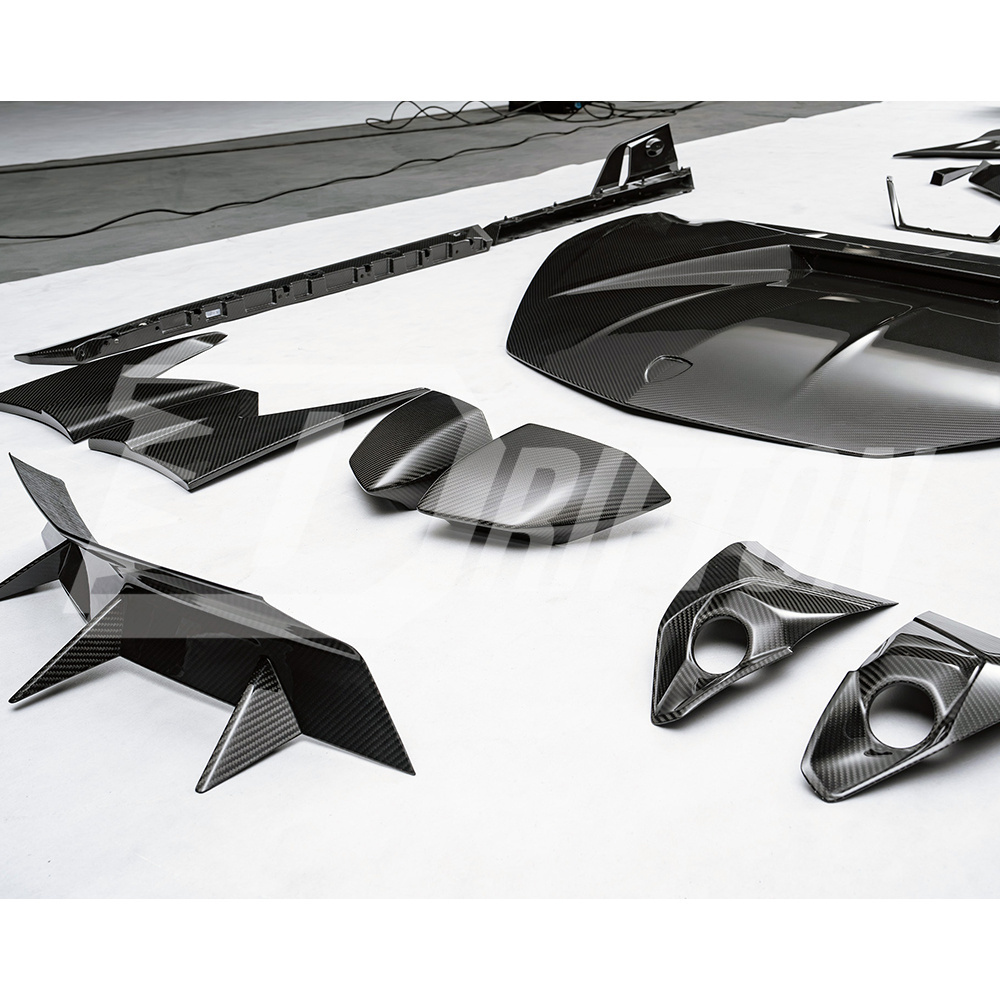 Mansory Style Dry Carbon Fiber Front Radar Cover For Lamborghini Revuelto 2023-ON