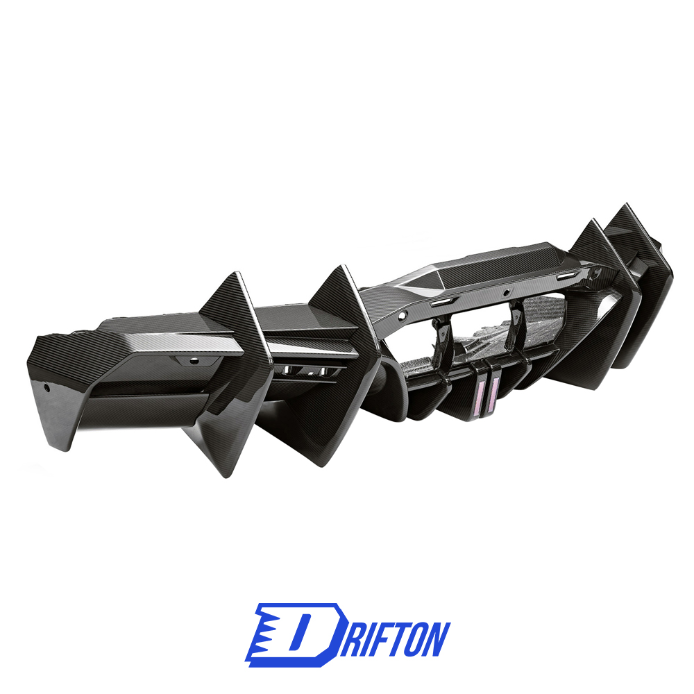 Mansory Style Dry Carbon Fiber Rear Diffuser For Lamborghini Revuelto 2023-ON