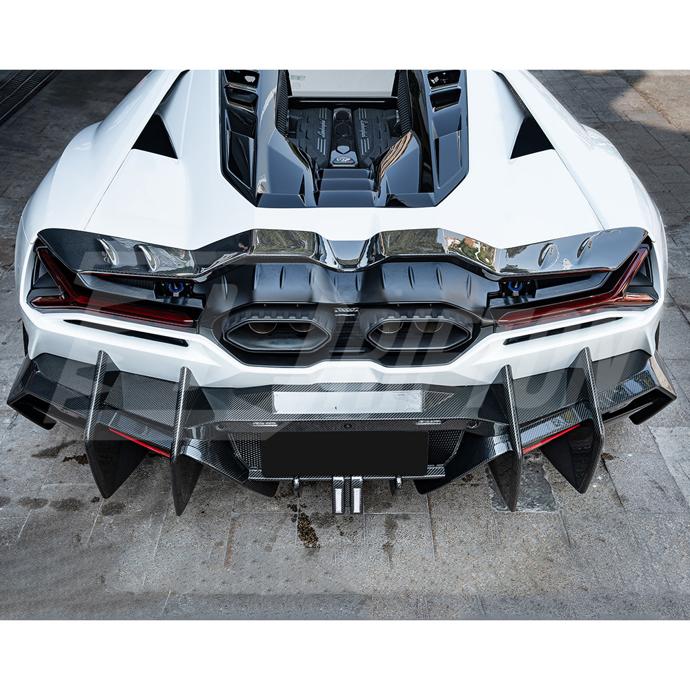 Mansory Style Dry Carbon Fiber Rear Diffuser For Lamborghini Revuelto 2023-ON