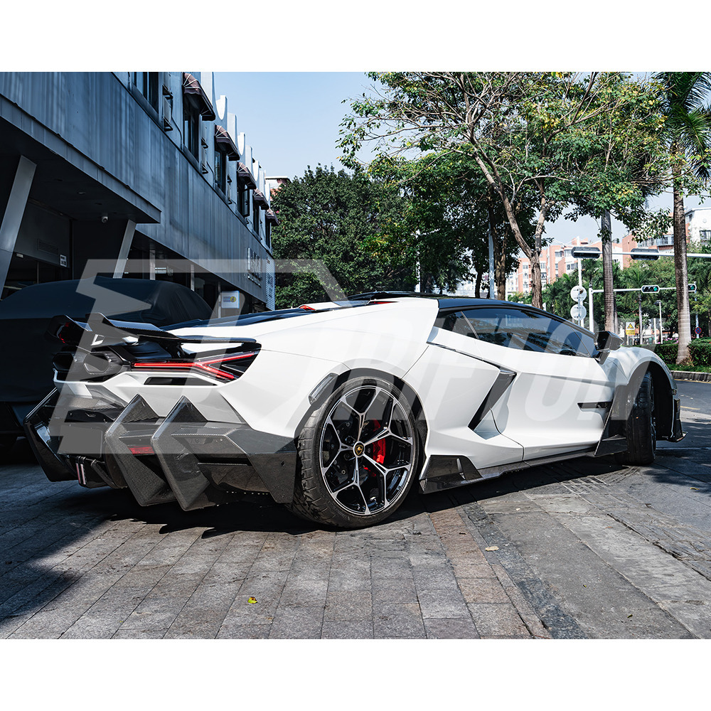 Mansory Style Dry Carbon Fiber Rear Diffuser For Lamborghini Revuelto 2023-ON