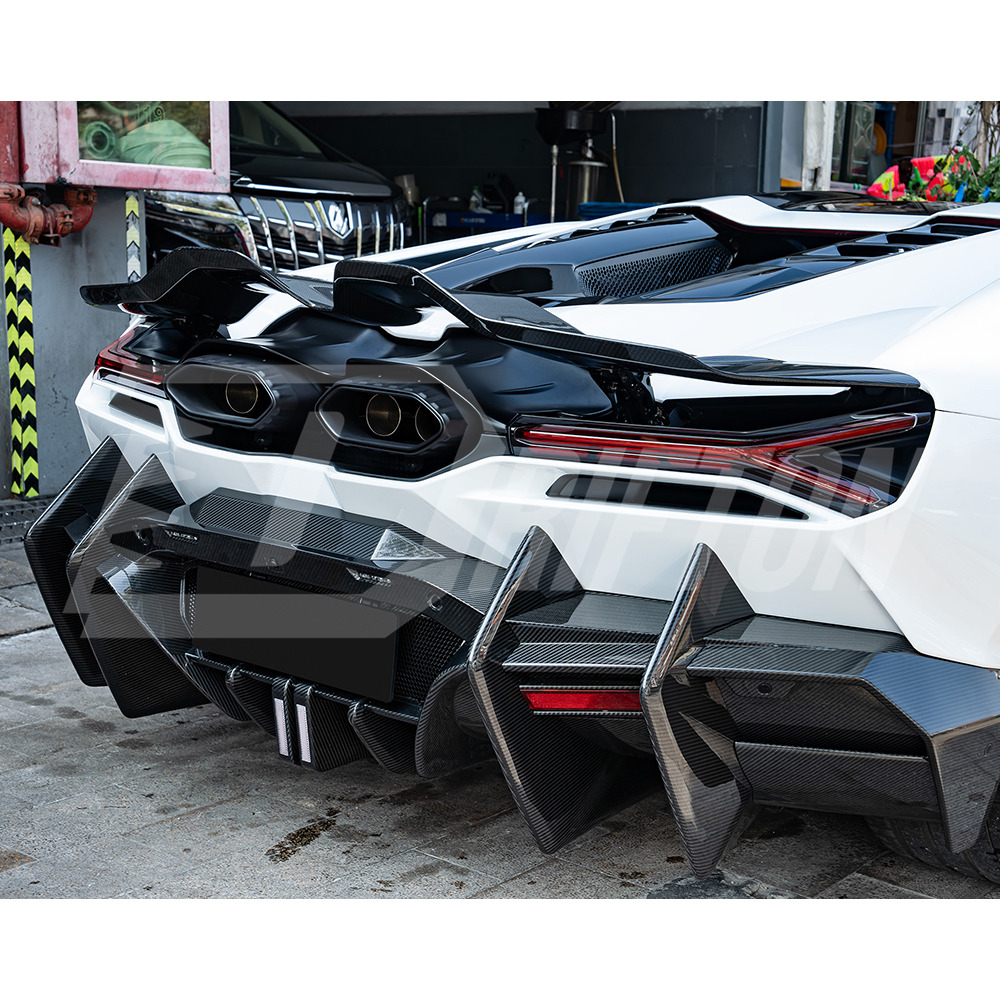 Mansory Style Dry Carbon Fiber Rear Spoiler Wing For Lamborghini Revuelto 2023-ON