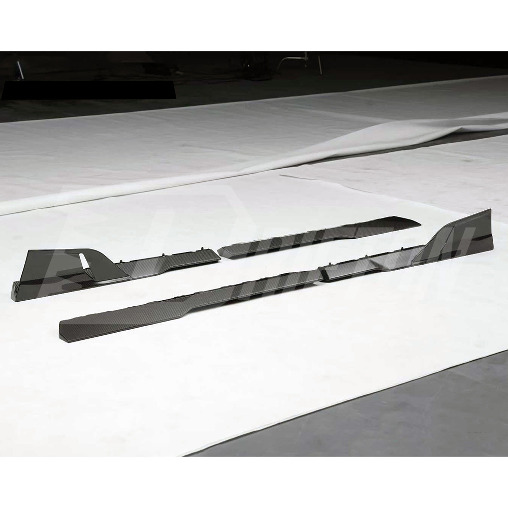 Mansory Style Dry Carbon Fiber Side Skirts For Lamborghini Revuelto 2023-ON