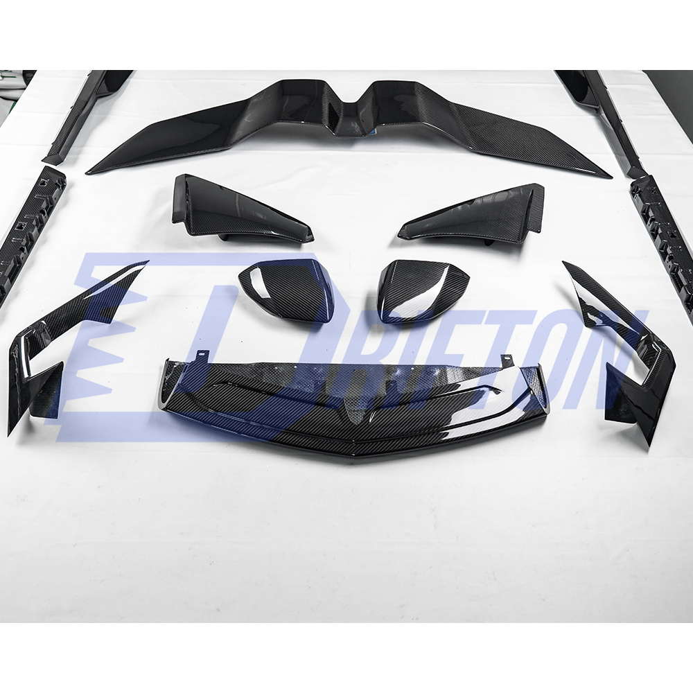OEM Style Dry Carbon Fiber Middle Front Lip For Lamborghini Revuelto 2023-ON