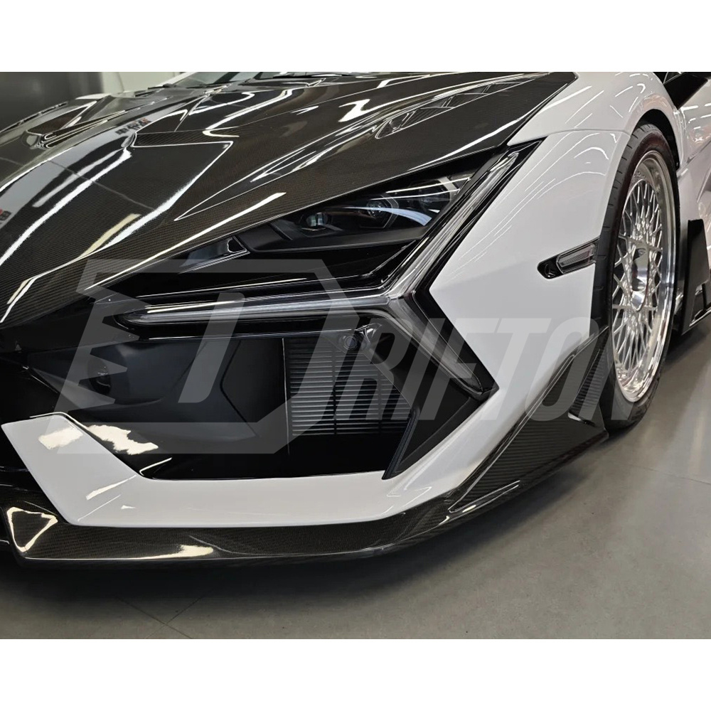 Duke Style Dry Carbon Fiber Front Lip Splitter For Lamborghini Revuelto 2023-ON