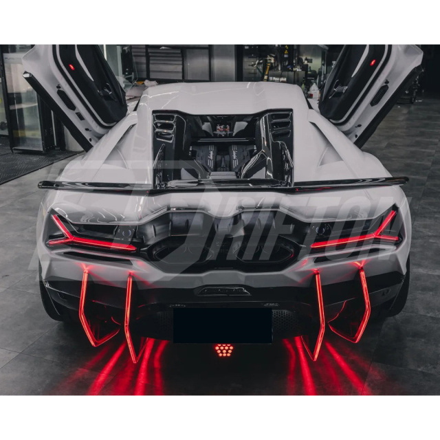 Duke Style Dry Carbon Fiber GT Rear Spoiler Wing For Lamborghini Revuelto 2023-ON