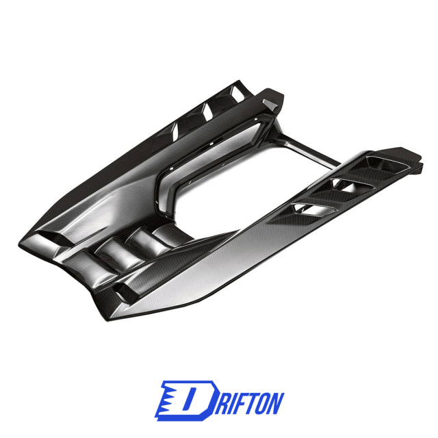 Duke Style Dry Carbon Fiber Rear Engine Cover Lid For Lamborghini Revuelto 2023-ON