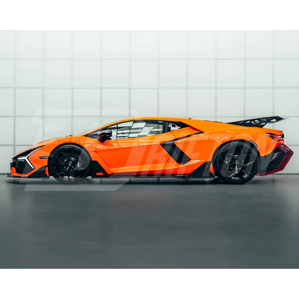 Duke Style Dry Carbon Fiber Side Skirt For Lamborghini Revuelto 2023-ON
