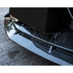 Mansory Style Dry Carbon Fiber Front Bumper Lip Splitters Set For Lamborghini Revuelto 2023-ON