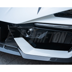 Mansory Style Dry Carbon Fiber Front Bumper Lip Splitters Set For Lamborghini Revuelto 2023-ON