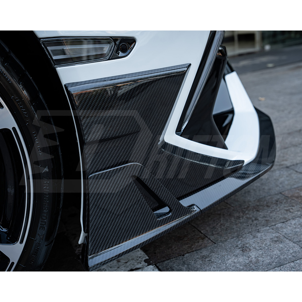 Mansory Style Dry Carbon Fiber Front Canards Side Panels For Lamborghini Revuelto 2023-ON