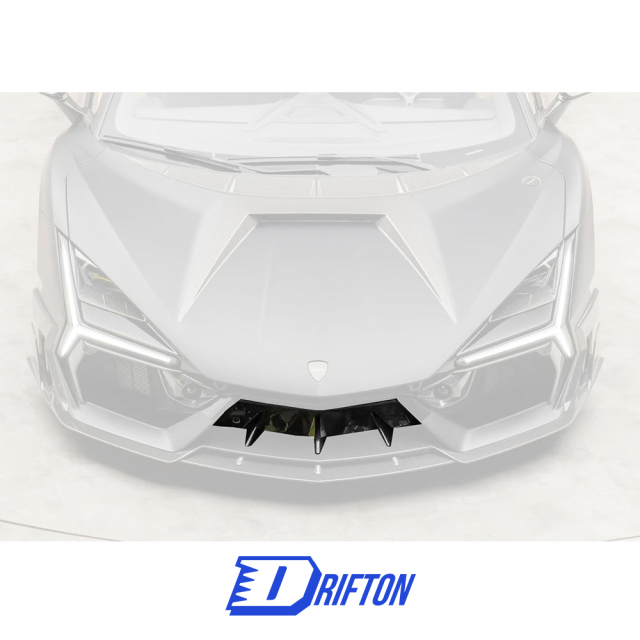 Mansory Style Dry Carbon Fiber Front Middle Air Splitter For Lamborghini Revuelto 2023-ON
