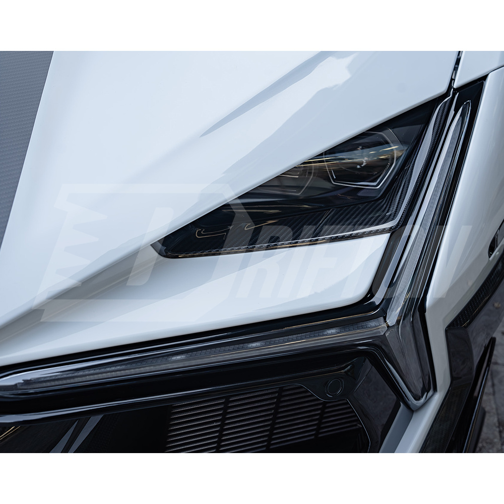 Mansory Style Dry Carbon Fiber HeadLight Cover For Lamborghini Revuelto 2023-ON