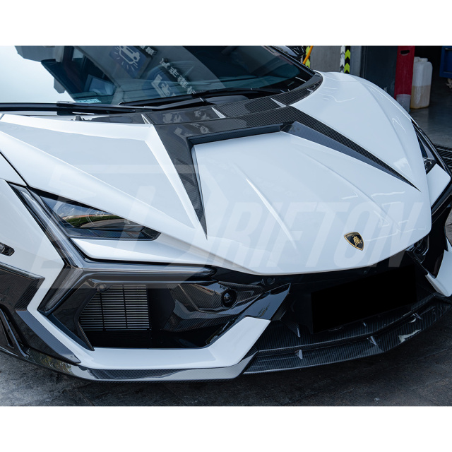 Mansory Style Dry Carbon Fiber Hood Bonnet For Lamborghini Revuelto 2023-ON