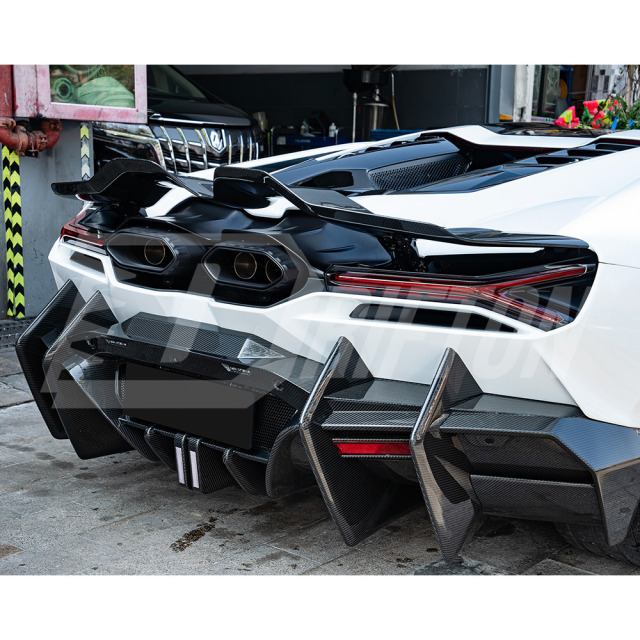 Mansory Style Dry Carbon Fiber Rear Spoiler Wing For Lamborghini Revuelto 2023-ON
