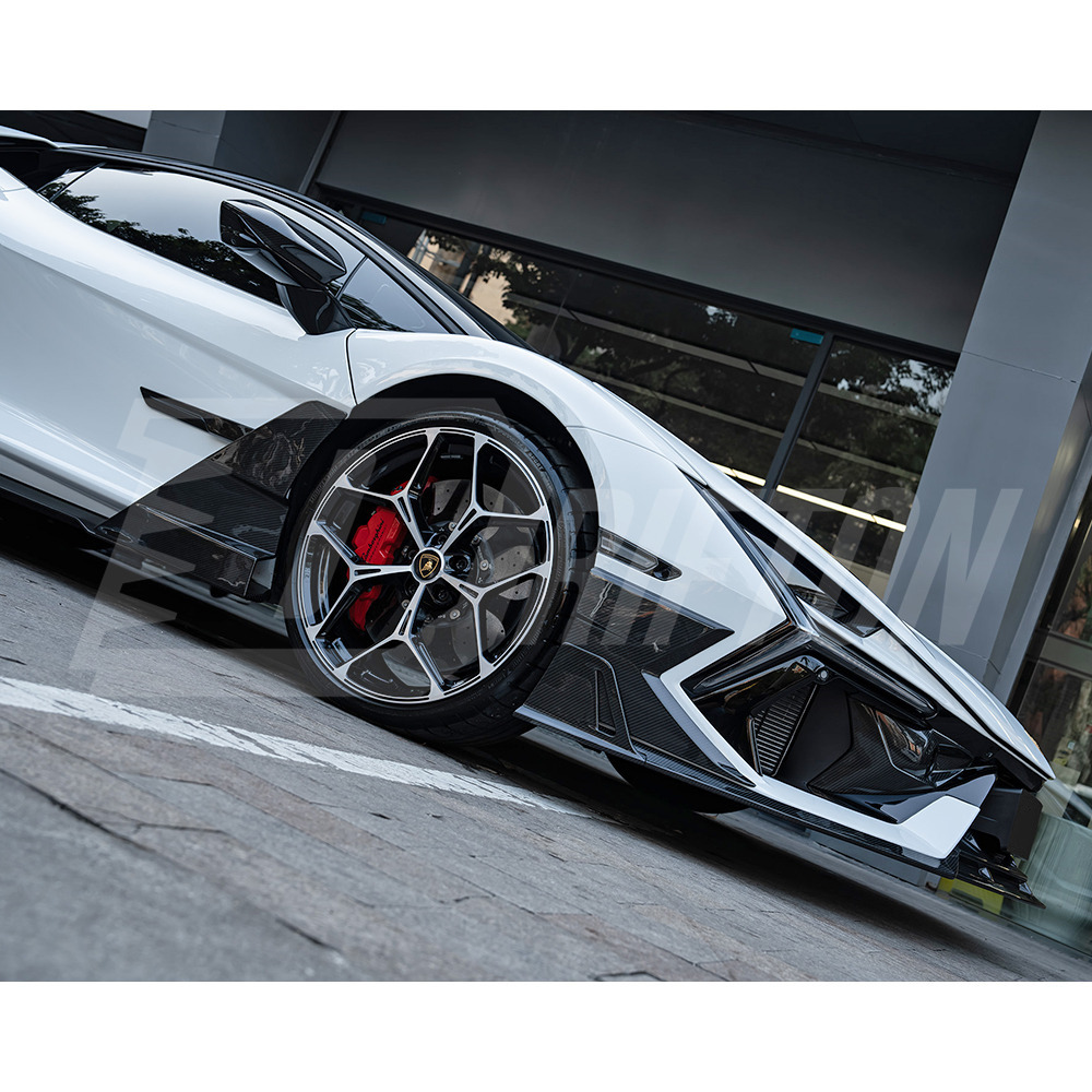 Mansory Style Dry Carbon Fiber Side Skirt Flap For Lamborghini Revuelto 2023-ON