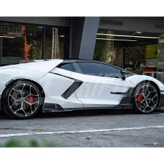Mansory Style Dry Carbon Fiber Side Skirts For Lamborghini Revuelto 2023-ON