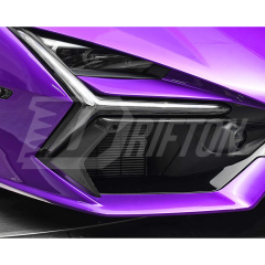 OEM Style Dry Carbon Fiber Front Bumper Side Air Vent Cover Trims For Lamborghini Revuelto 2023-ON