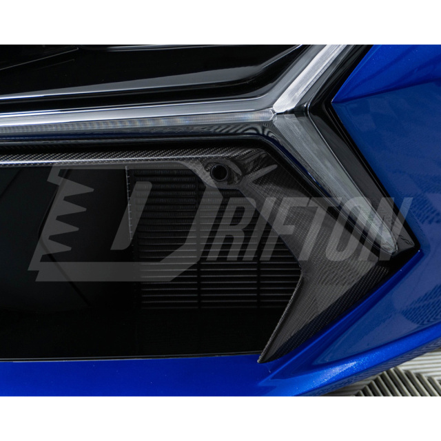 OEM Style Dry Carbon Fiber Front Bumper Side Air Vent Cover Trims For Lamborghini Revuelto 2023-ON