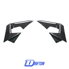 OEM Style Dry Carbon Fiber Front Bumper Side Air Vent Cover Trims For Lamborghini Revuelto 2023-ON