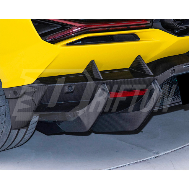 OEM Style Dry Carbon Fiber Rear Diffuser For Lamborghini Revuelto 2023-ON