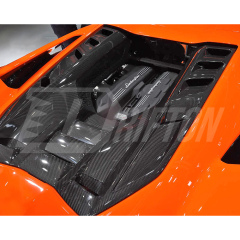 OEM Style Dry Carbon Fiber Rear Engine Lid Cover For Lamborghini Revuelto 2023-ON