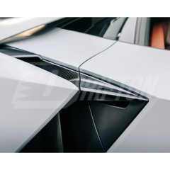 OEM Style Dry Carbon Fiber Rear Side Air Intake Vents Trim Set For Lamborghini Revuelto 2023-ON