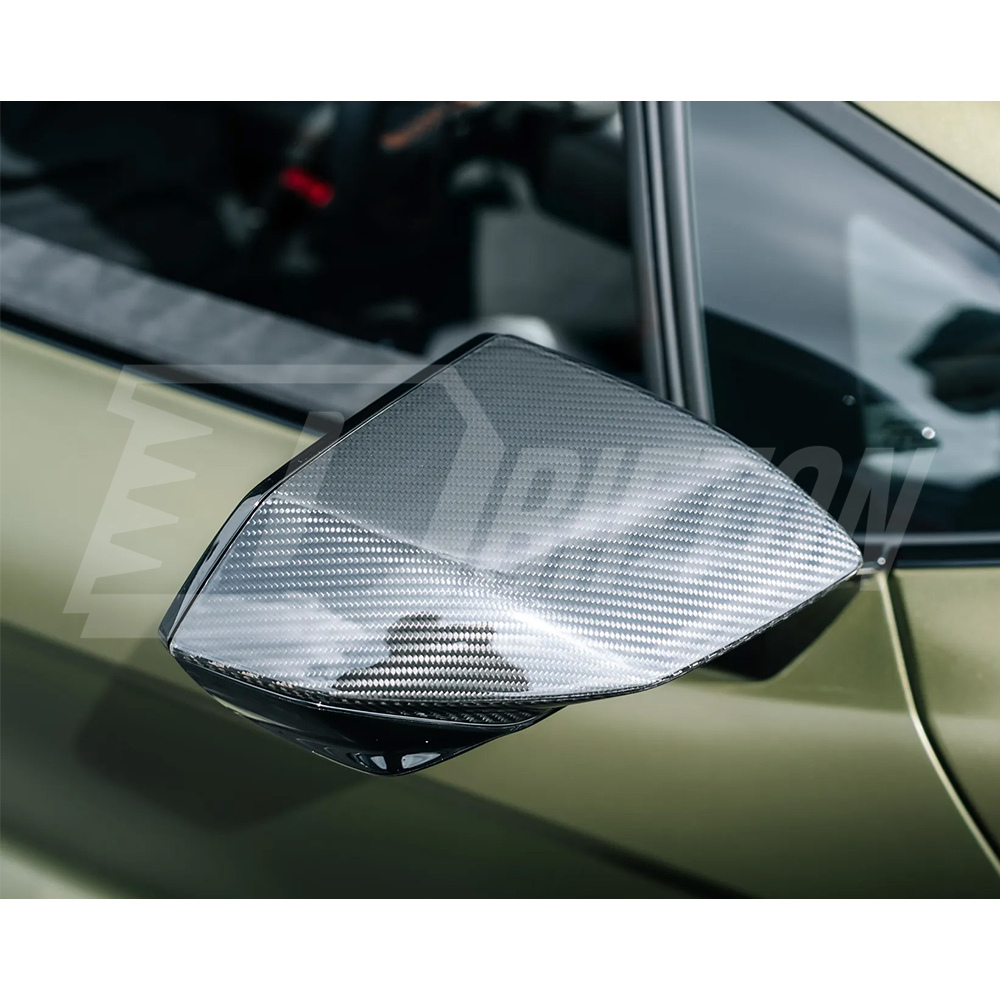OEM Style Dry Carbon Fiber Side Mirror Cover Caps For Lamborghini Revuelto 2023-ON