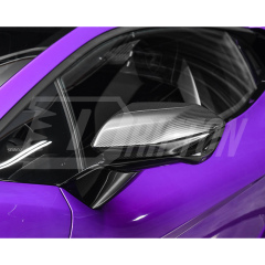 OEM Style Dry Carbon Fiber Side Mirror Cover Caps For Lamborghini Revuelto 2023-ON