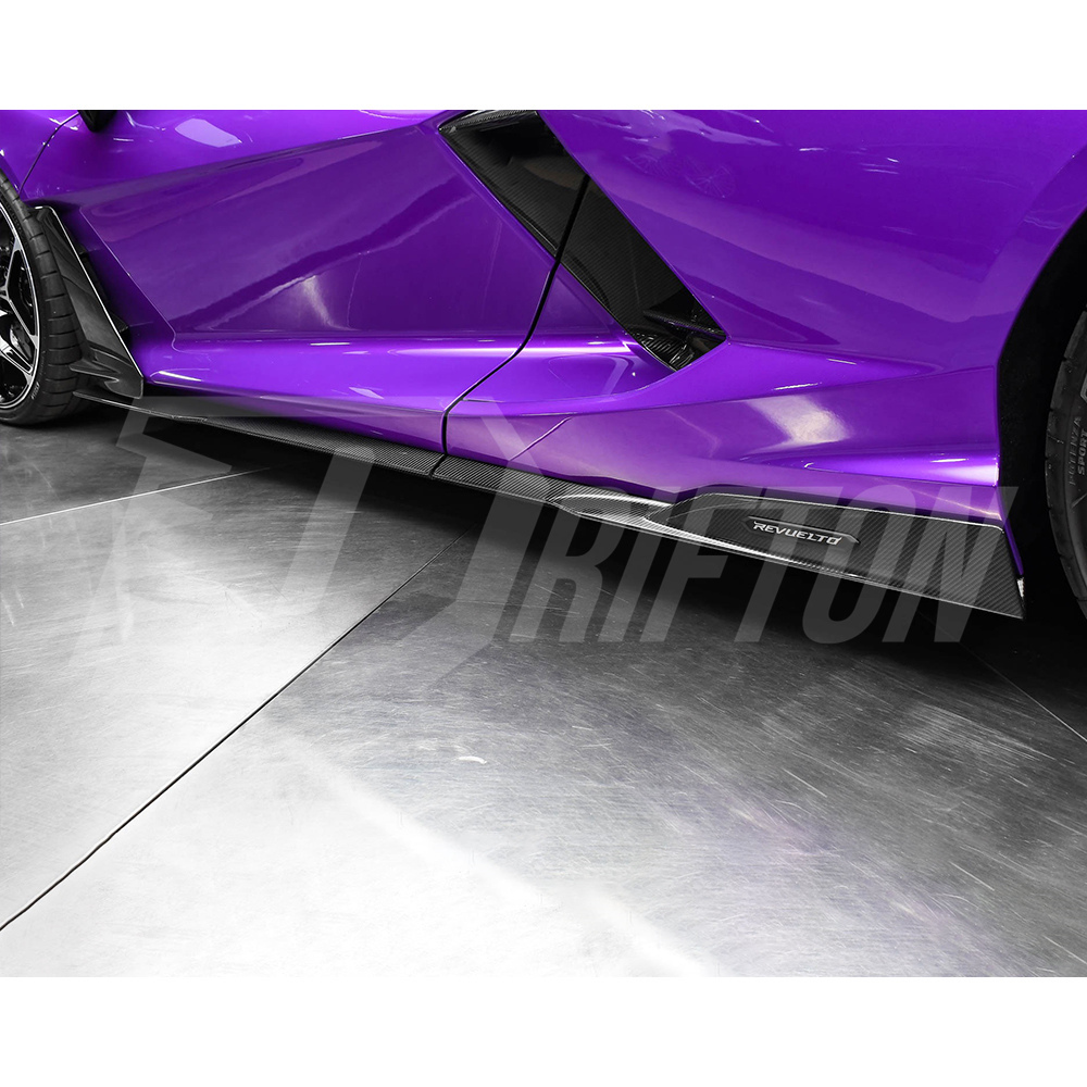 OEM Style Dry Carbon Fiber Side Skirt For Lamborghini Revuelto 2023-ON