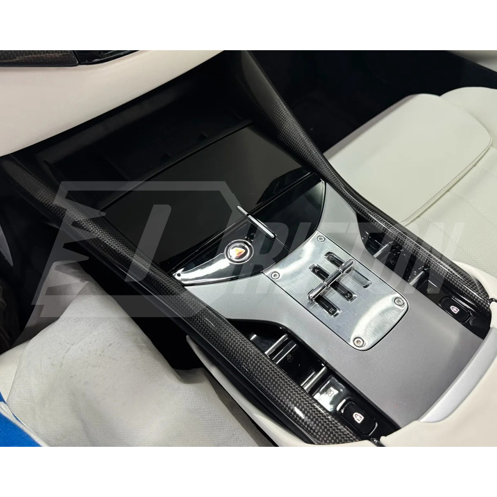 Dry Carbon Fiber Interiors Kits Center Console Side Strips For Ferrari Purosangue FUV