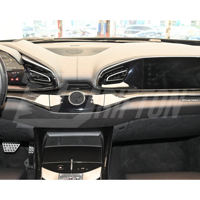 Dry Carbon Fiber Interiors Kits Center Console Strips Trim Panels For Ferrari Purosangue FUV
