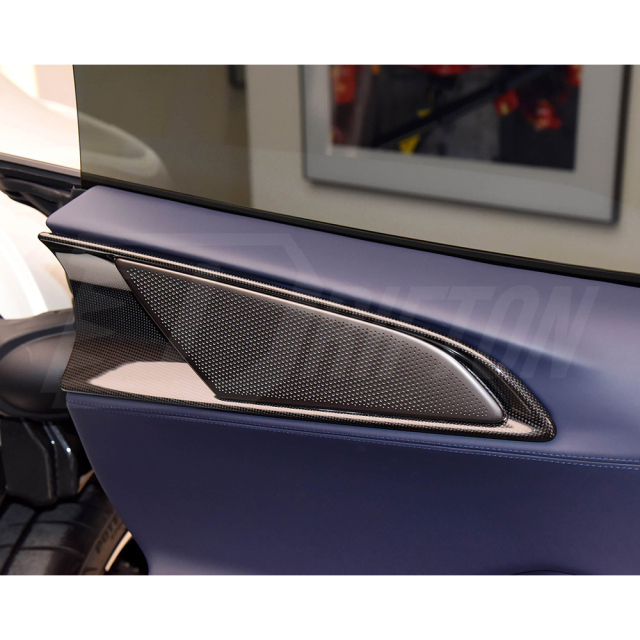 Dry Carbon Fiber Interiors Kits Rear Door Speakers Panels For Ferrari Purosangue FUV