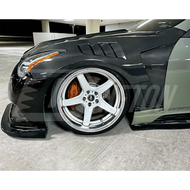 Vent V2 Style Carbon Fiber Fender For INFINITI G37 Sedan 2008-2015