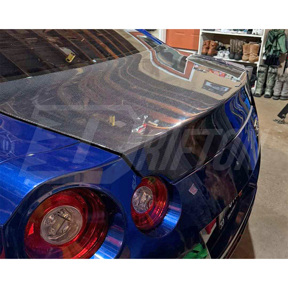 OEM Style Carbon Fiber Rear Trunk Boot Lid For Nissan R35 GTR 2008-2023