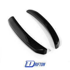 OEM Style Dry Carbon Fiber Front Bumper Side Splitters Uprights For Lamborghini Huracan STO 2021-2025