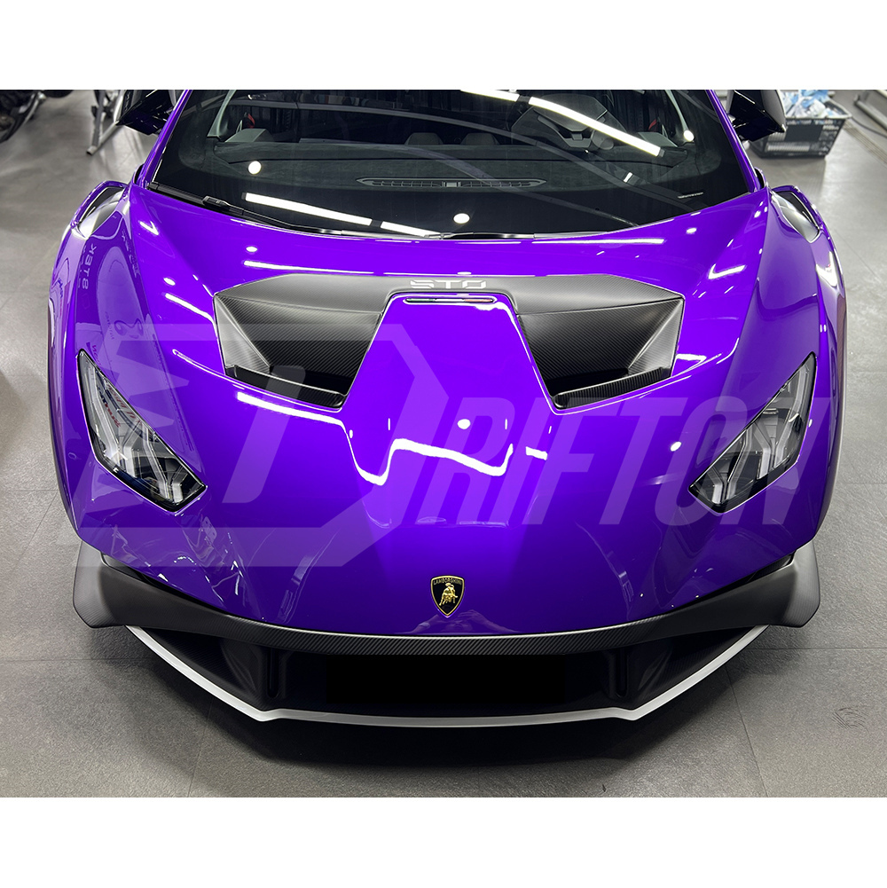 OEM Style Dry Carbon Fiber Hood Vents For Lamborghini Huracan STO 2021-2025