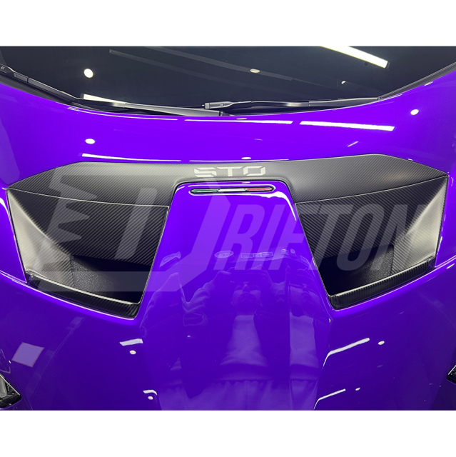 OEM Style Dry Carbon Fiber Hood Vents For Lamborghini Huracan STO 2021-2025