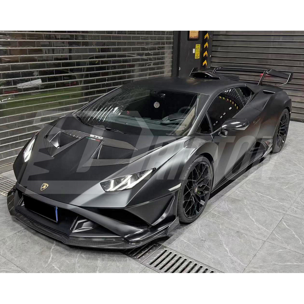 Vorsteiner Style Dry Carbon Fiber Front Lip For Lamborghini Huracan STO 2021-2025