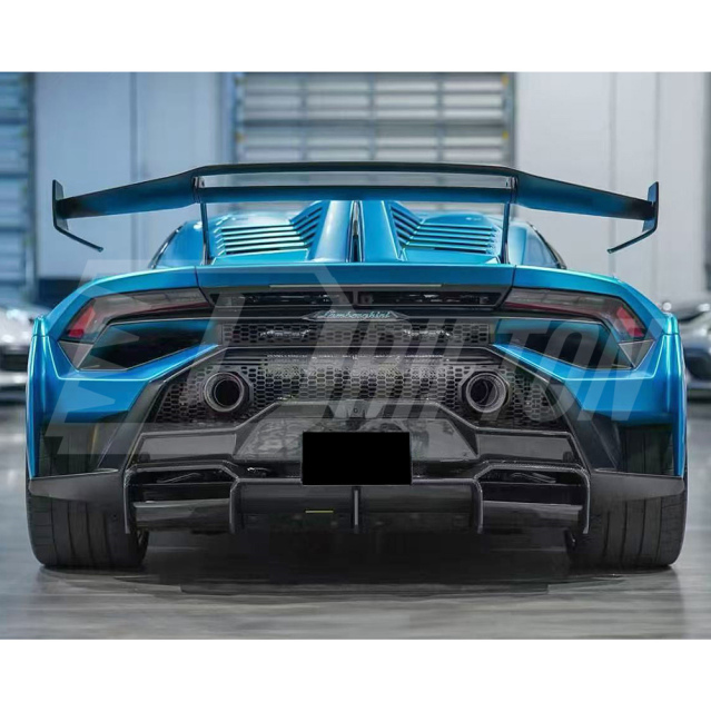 Vorsteiner Style Dry Carbon Fiber Rear Bumper Diffuser For Lamborghini Huracan STO 2021-2025